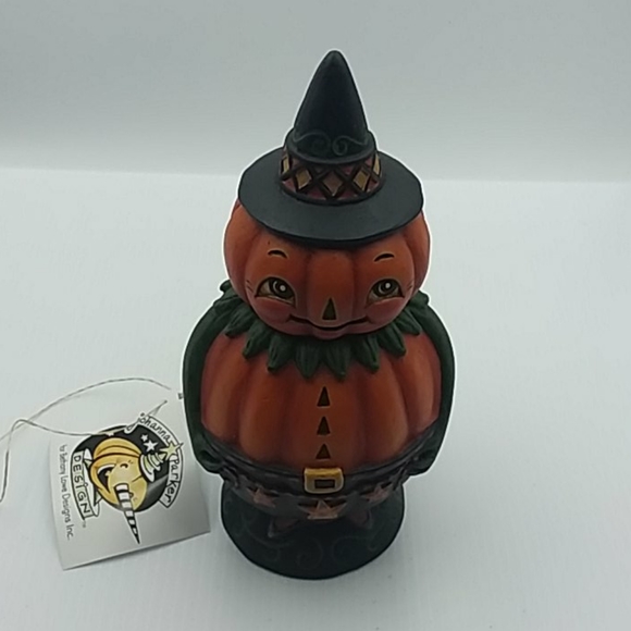 Johanna Parker Halloween Pumpkin Pete Spooks Jar - Bethany Lowe Designs - Picture 2 of 8